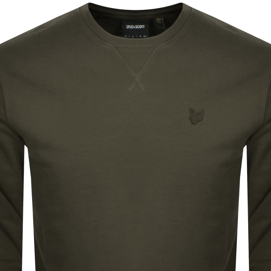 Lyle and scott green sweatshirt deals